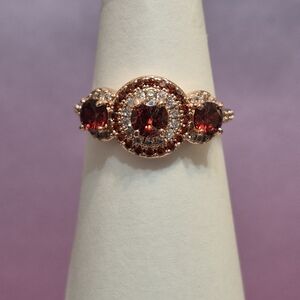 BP Garnet and Diamond Ring